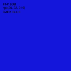 #1416DB - Dark Blue Color Image