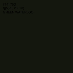 #14170D - Green Waterloo Color Image