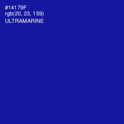 #14179F - Ultramarine Color Image