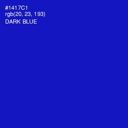 #1417C1 - Dark Blue Color Image