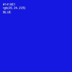 #1418E1 - Blue Color Image
