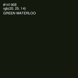 #14190E - Green Waterloo Color Image