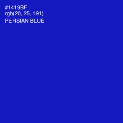 #1419BF - Persian Blue Color Image