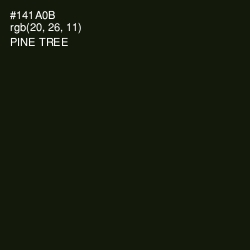 #141A0B - Pine Tree Color Image