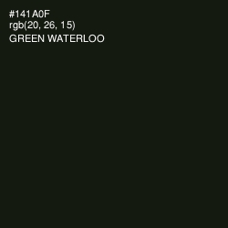 #141A0F - Green Waterloo Color Image