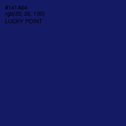 #141A64 - Lucky Point Color Image