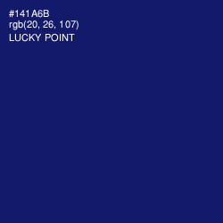 #141A6B - Lucky Point Color Image