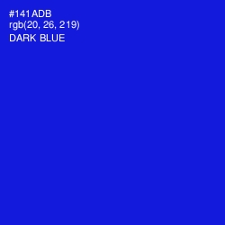 #141ADB - Dark Blue Color Image