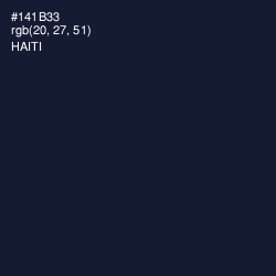 #141B33 - Haiti Color Image