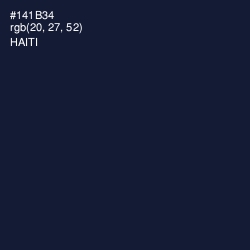 #141B34 - Haiti Color Image