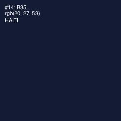 #141B35 - Haiti Color Image