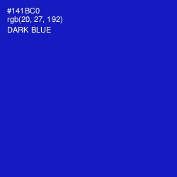 #141BC0 - Dark Blue Color Image