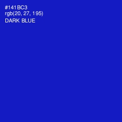 #141BC3 - Dark Blue Color Image