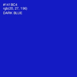 #141BC4 - Dark Blue Color Image