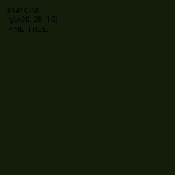 #141C0A - Pine Tree Color Image