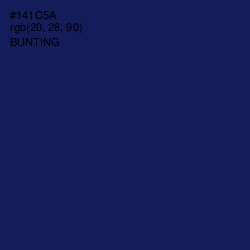 #141C5A - Bunting Color Image