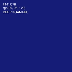 #141C78 - Deep Koamaru Color Image