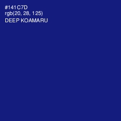 #141C7D - Deep Koamaru Color Image