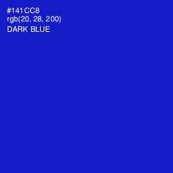 #141CC8 - Dark Blue Color Image