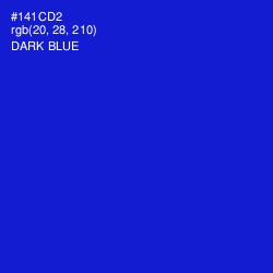 #141CD2 - Dark Blue Color Image