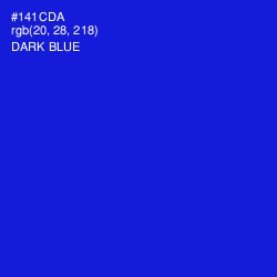 #141CDA - Dark Blue Color Image