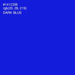 #141CDB - Dark Blue Color Image