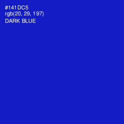 #141DC5 - Dark Blue Color Image