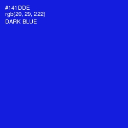 #141DDE - Dark Blue Color Image