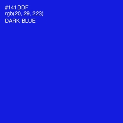 #141DDF - Dark Blue Color Image