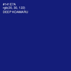 #141E7A - Deep Koamaru Color Image