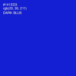 #141ED3 - Dark Blue Color Image