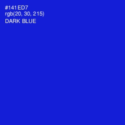 #141ED7 - Dark Blue Color Image