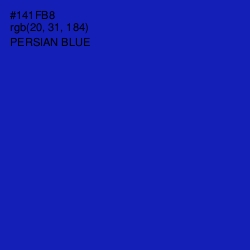 #141FB8 - Persian Blue Color Image