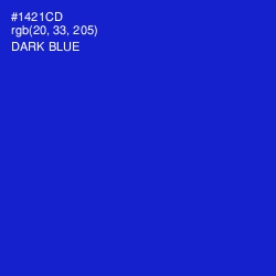 #1421CD - Dark Blue Color Image