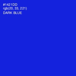 #1421DD - Dark Blue Color Image