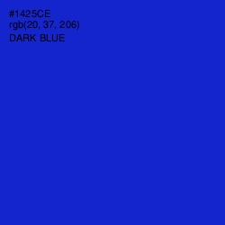 #1425CE - Dark Blue Color Image