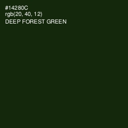 #14280C - Deep Forest Green Color Image