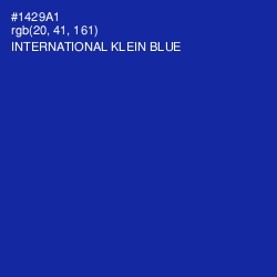 #1429A1 - International Klein Blue Color Image