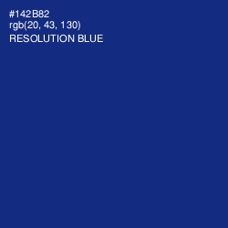 #142B82 - Resolution Blue Color Image