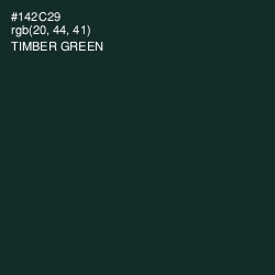 #142C29 - Timber Green Color Image