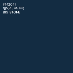 #142C41 - Big Stone Color Image