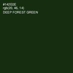 #142E0E - Deep Forest Green Color Image