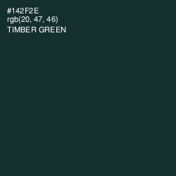 #142F2E - Timber Green Color Image