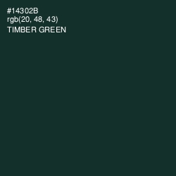 #14302B - Timber Green Color Image