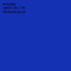 #1430B3 - Persian Blue Color Image