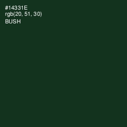 #14331E - Bush Color Image
