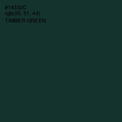 #14332C - Timber Green Color Image