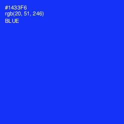 #1433F6 - Blue Color Image