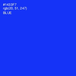 #1433F7 - Blue Color Image