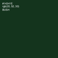 #14341E - Bush Color Image